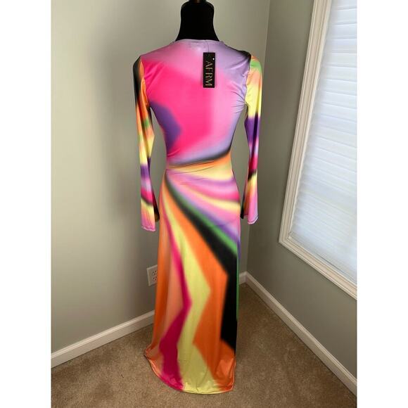 NWT (minor flaw) AFRM Clario Maxi Dress in Mod Stripe size SMALL - Picture 7 of 13